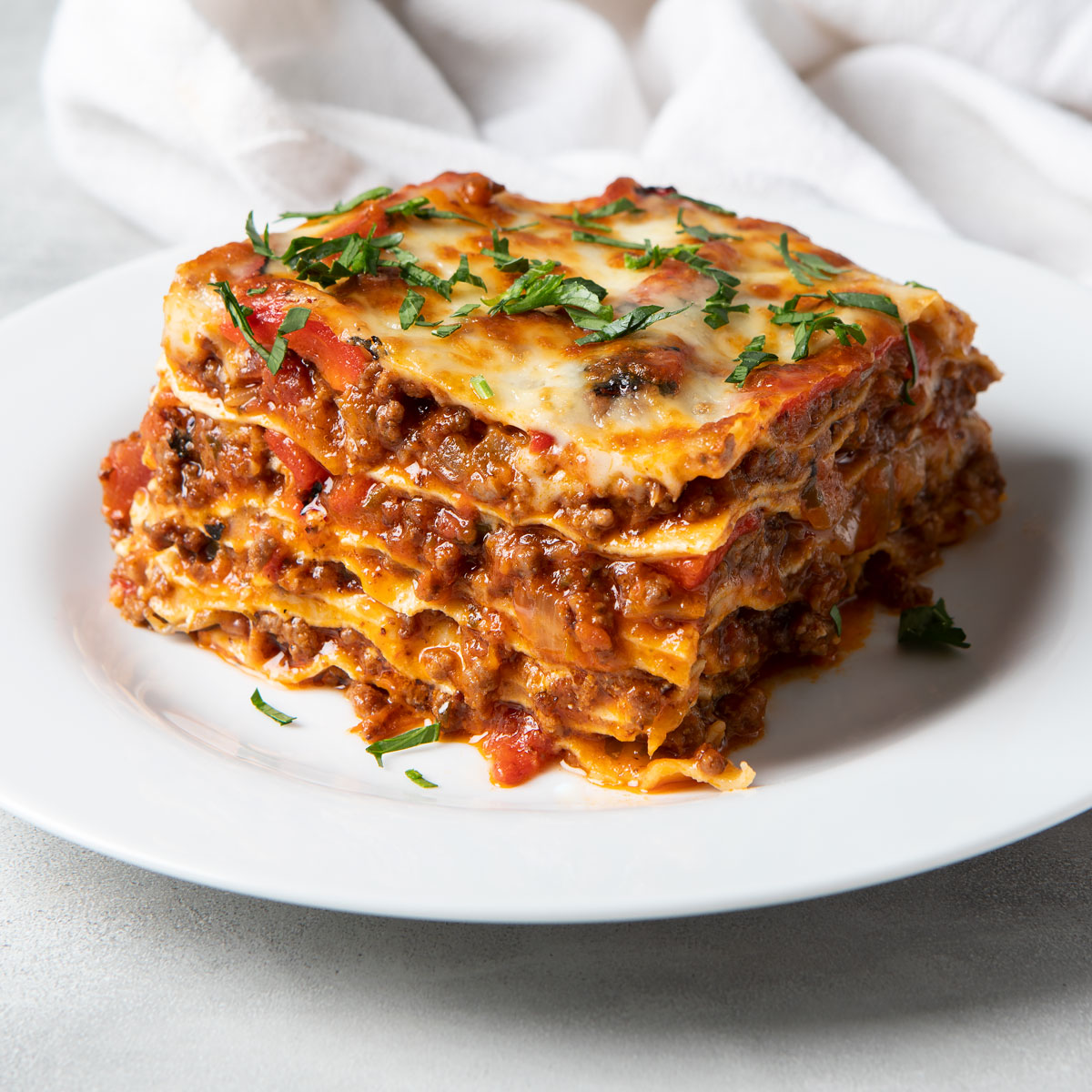 A cooked Lasagna